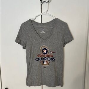 Majestic Gray World Series Champions Tee